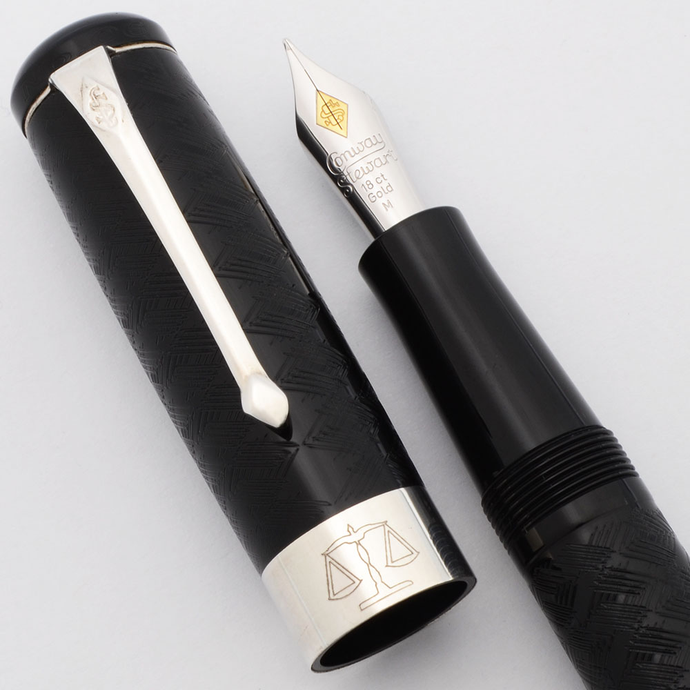 Conway Stewart Lawyer LE Fountain Pen (No. 06) BCHR w/Sterling Silver